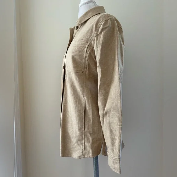 CUTE Talbots Khaki Shirt/Jacket - Picture 4 of 10